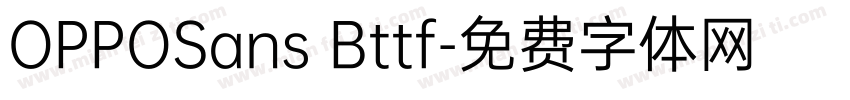 OPPOSans Bttf字体转换